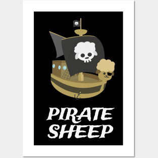 Funny Pirate Ship | Gift Ideas | Sheep Puns Jokes Posters and Art